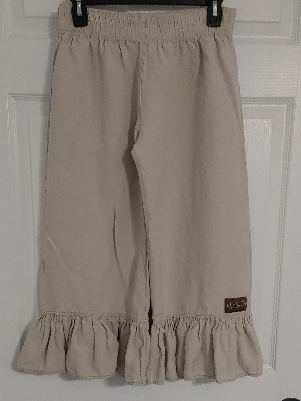 Matilda Jane Cream Ruffle Cropped Pants